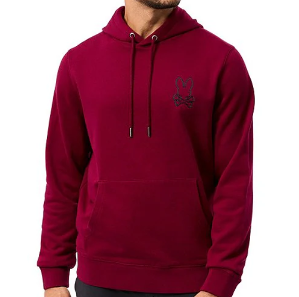 Psycho Bunny Hamilton Hoodie Crimson