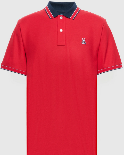 Psycho Bunny McCoy Polo Brilliant Red