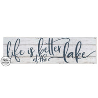 35 x 10 Life Is Better On Lake Indoor Outdoor Sign