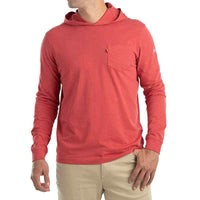 johnnie-O Eller Long Sleeve Hooded T-Shirt Malibu Red
