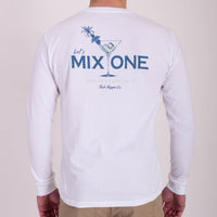 Fish Hippie Mix One Long Sleeve Tee White