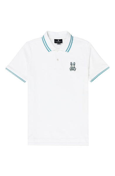Psycho Bunny Men's Paget Polo White