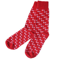 Barrel Down South Fun Socks Red KY Letter