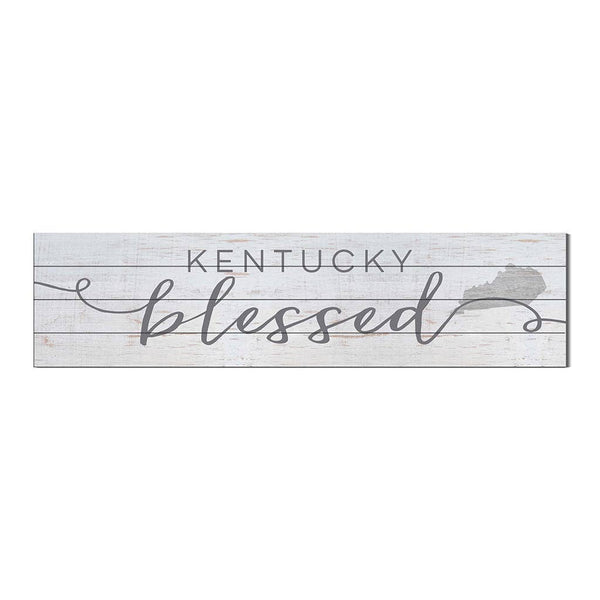40x10 Kentucky Blessed Weathered Slat Sign
