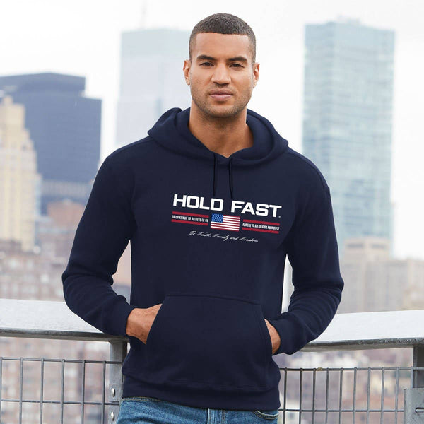 HOLD FAST Men's Hooded Sweatshirt Iconic - Navy
