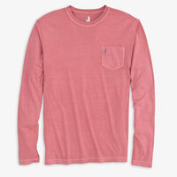 Johnnie-O Brennan Long Sleeve T-shirt - Malibu Red
