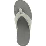 johnnie-O Leather Dockside Sandals Gray