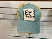 Distressed Baseball Cap Tanned & Tipsy